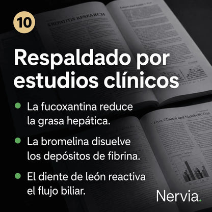 Nervia™ Drenaje Hepático — Desbloquea la red linfática de tu hígado