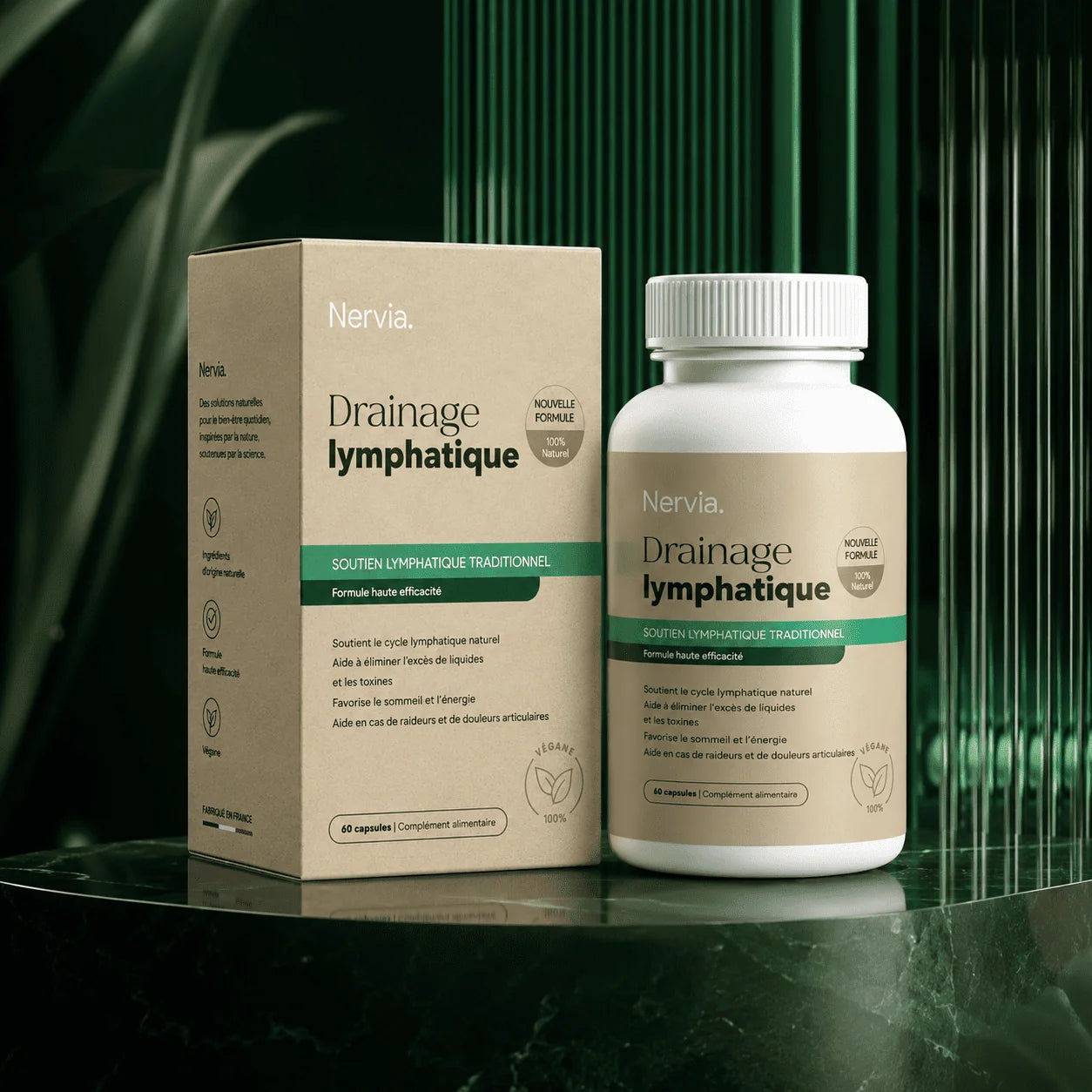 Nervia™ Drainage Hépatique — Débouchez le réseau lymphatique de votre foie